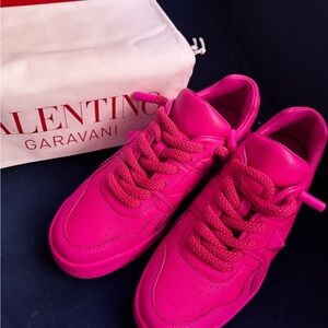 Valentino Garavani Pink Chunky Sneakers new